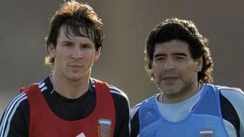Diego Armando Maradona recibe emotivo mensaje de Lionel Messi