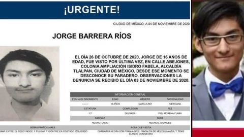 Prepa 5 de UNAM condena desaparición de Jorge Barrera Ríos
