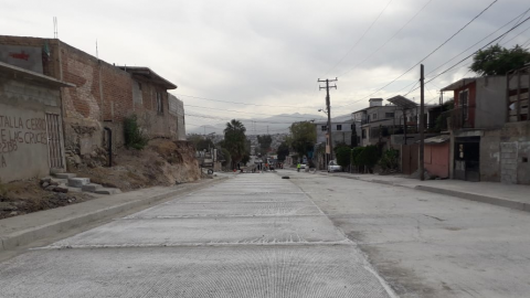 Pavimentan calles olvidadas en Colonia Mariano Matamoros
