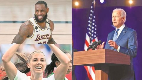 LeBron James encabeza reacciones de deportistas ante triunfo de Joe Biden