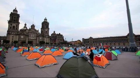 ''Por diferencias al interior de Frenaaa aún no se retira del Zócalo''