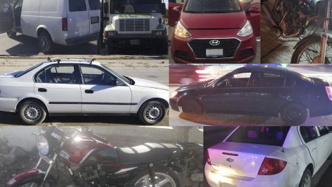 Policías municipales recuperan autos robados y apañan a once