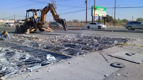 Recomiendan tomar rutas alternas por obras en calles de Mexicali