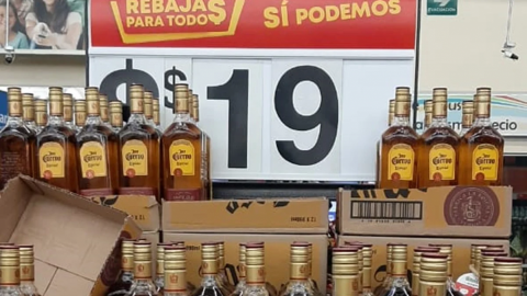 Por error en etiqueta, venden 81 botellas de tequila a ¡19 pesos!