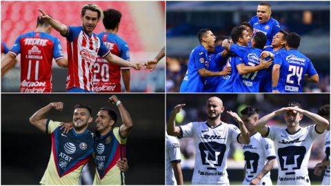 Nueve años después, América, Chivas, Cruz Azul y Pumas, en la Liguilla