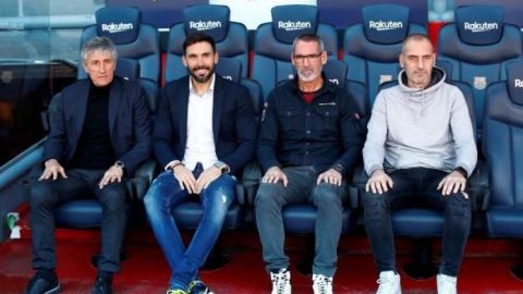 El cuerpo técnico de Quique Setién rescinde el contrato con el Barcelona