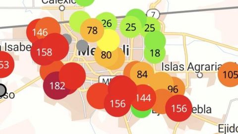 Poniente y sur de Mexicali con aire tóxico