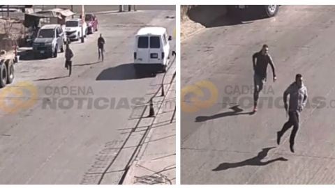 VIDEO: Balacera y persecución tras robo de joyería en Tijuana