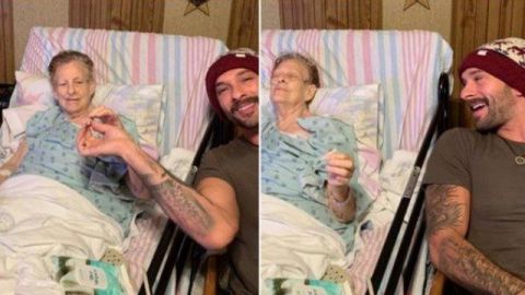 Abuela pasa las últimas horas de vida fumando marihuana con su nieto