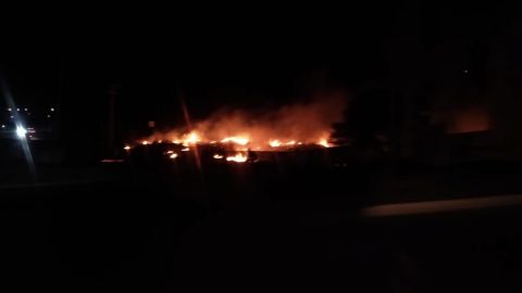 Se incendia predio en Colinas San Pedro