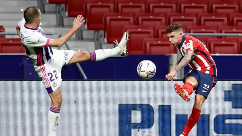 Con Héctor Herrera, Atlético de Madrid derrotó al Valladolid