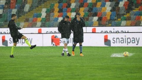 Aplazan el Udinese-Atalanta a causa de la fuerte lluvia