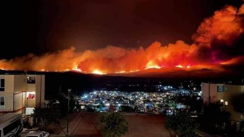 Incendio arrasa con pastizales de Valle de las Palmas y amenaza a familias