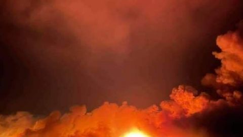Sigue incendio en Valle de las Palmas