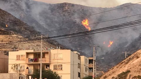 Incendio en Valle de Las Palmas, contenido en un 60 por ciento