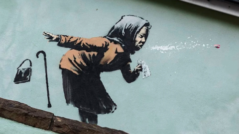 Banksy presenta nueva obra relacionada con el Covid-19