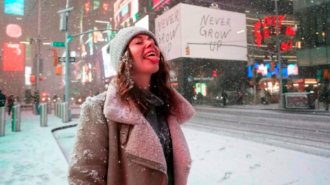 Fotos: La mayor nevada en años 'pinta' de blanco a Nueva York