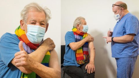 Ian McKellen se siente ''eufórico'' tras vacunarse contra el COVID