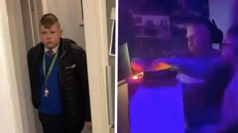 VIDEO: Con consola y luces, niño organiza fiesta en el baño de su escuela