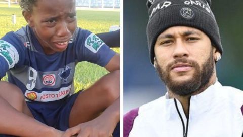 Neymar se solidariza con niño que lloró por racismo en un partido