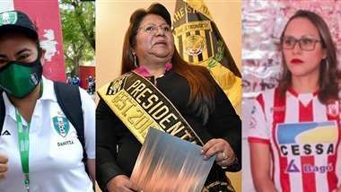 Tres mujeres irrumpen en el fútbol profesional boliviano