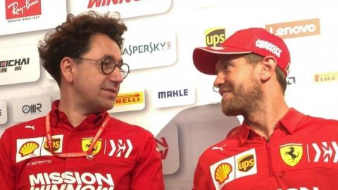 Vettel omite a Binotto de personas notables por su paso en Ferrari
