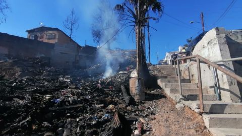 No contaban con agua familias de incendio en colonia La Cima