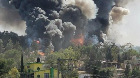 VIDEO: Se registra explosión en taller de pirotecnia en Chimalhuacán