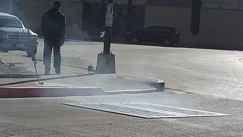 Vandalizan sistema pluvial a la altura de la Clínica 1