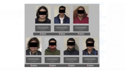 Detienen a siete por agresión a elementos policiales