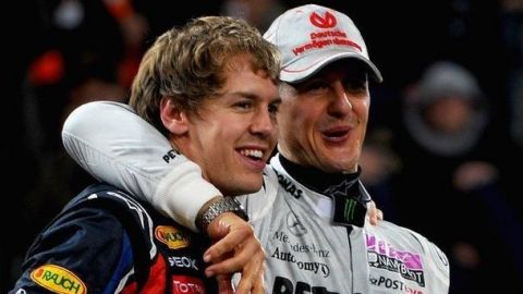 Vettel recuerda a Schumacher como el número uno