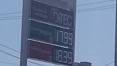 Aumenta la gasolina en Tijuana, hasta 18.19 la Magna y 18.87 la Premium