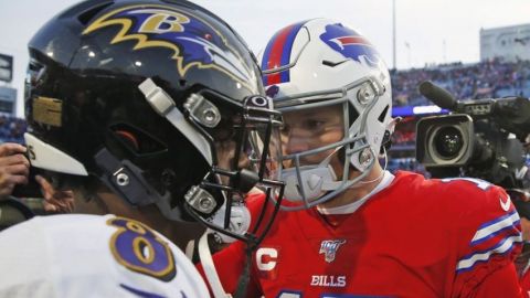 Allen y Jackson se alistan para duelo Bills-Ravens