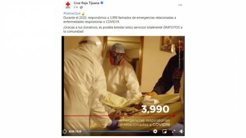 Cruz Roja, dice atender gratuitamente emergencias de enfermedades respiratorias