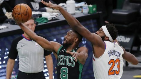 Regreso de Kemba Walker no impide paliza de Knicks a Celtics