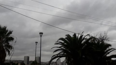 Frío, lluvia y vientos fuertes en Tijuana