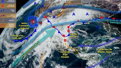 Lluvia y frío en Tijuana