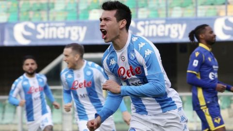Gol del 'Chucky' Lozano, el más rápido en la historia del Napoli
