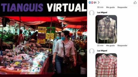 Vecinos de Camino Verde realizan tianguis virtual