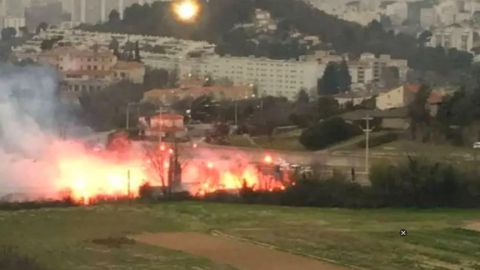Aficionados del Marsella provocan incendios y caos; suspenden partido vs Rennes