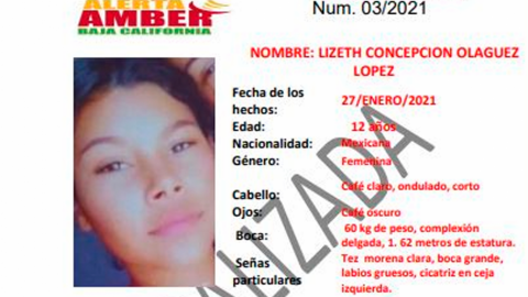 FGE LOCALIZA A MENOR DE 12 AÑOS: SE DESACTIVA LA ALERTA AMBER
