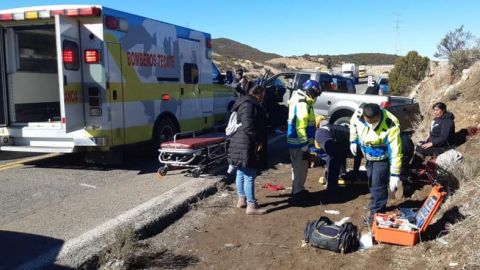 Peligro en la carretera: dos accidentes en la libre a La Rumorosa
