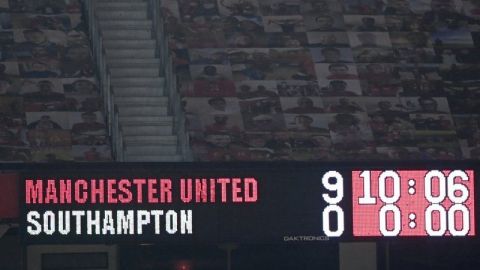 Southampton iguala récord indeseable; cae 9-0 ante United