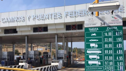 Aumenta peaje en casetas de México; de Tijuana a Ensenada pagarías 124 pesos