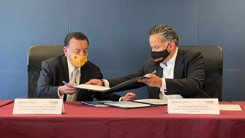 FGE firma convenio con Unidad de Inteligencia Financiera del Gobierno Federal