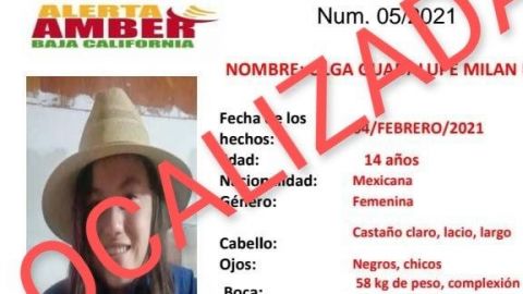 Desactivan alerta Ámber por Olga Guadalupe
