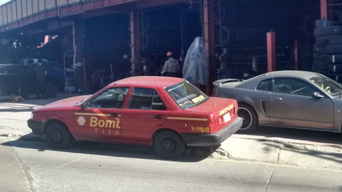 Llanteras de Tijuana, un riesgo de incendio