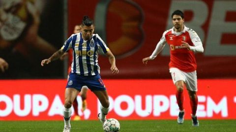 Tecatito expulsado en empate del Braga ante el Porto en el último suspiro