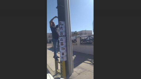 Visten con carteles de personas desaparecidas calles de Tijuana