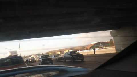 Accidentes automovilísticos en Vía Rápida poniente: Tráfico lento